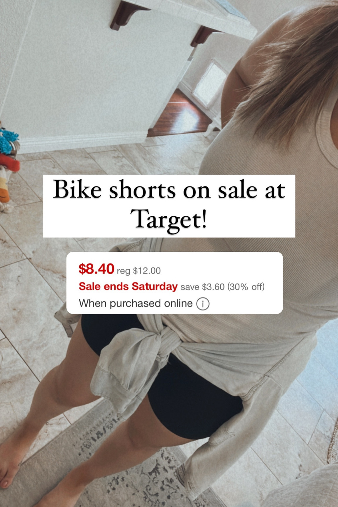 Comfy bike shorts on sale at Target 🎯 

#LTKFind #LTKsalealert #LTKfit