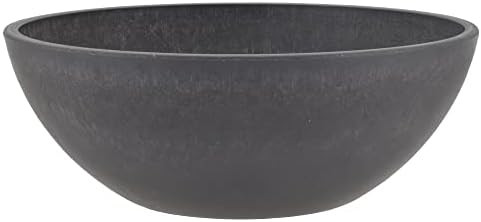 PSW Pot Collection M30DC 12-inch Plastic/Stone/Wood Composite Low Bowl Planter – No Drainage Ho... | Amazon (US)