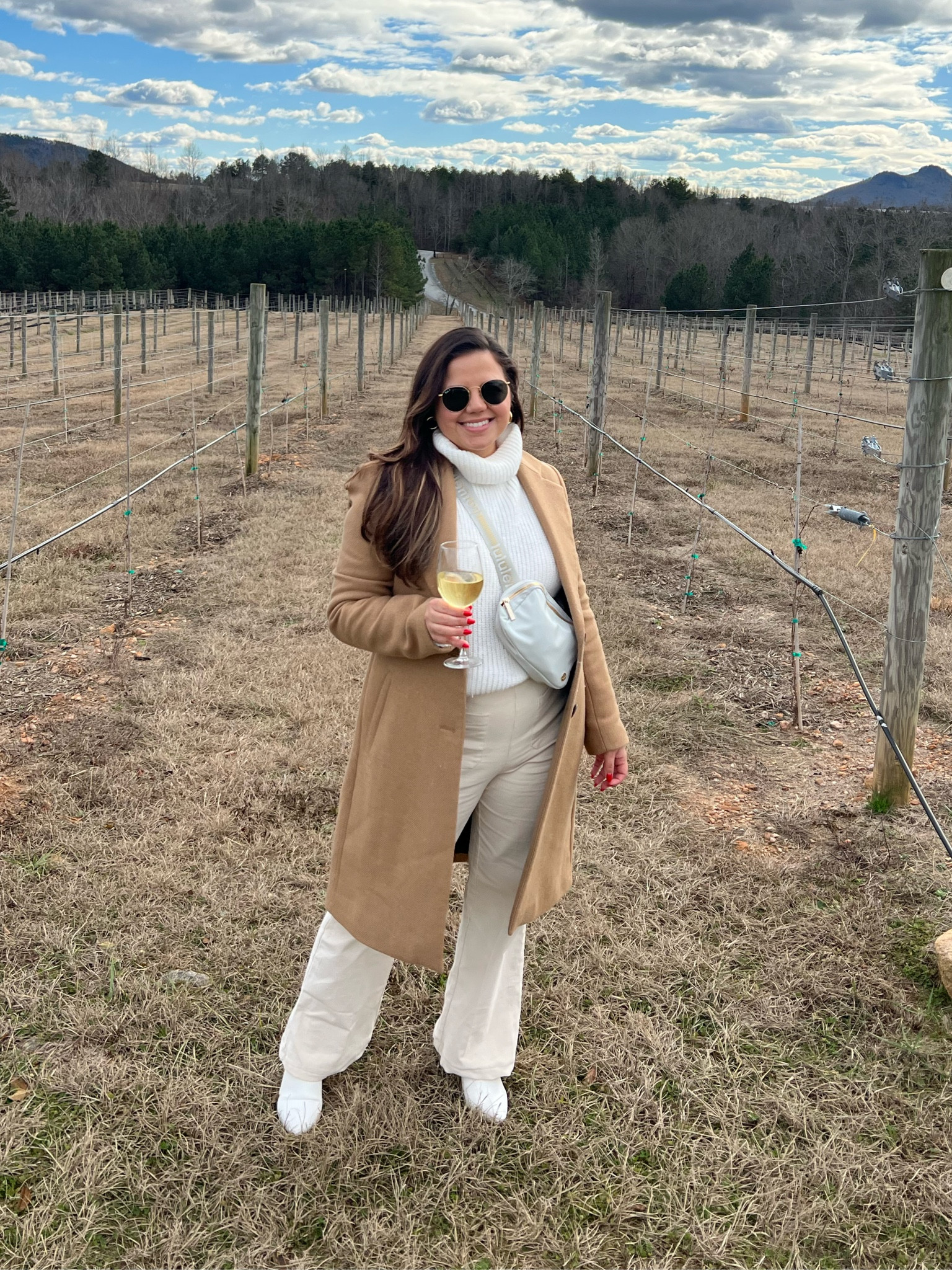 Loved this outfit I wore to a vineyard in North Carolina. The exact coat is from Zara, so I can’t like here. #winterfit 

#LTKstyletip #LTKSeasonal #LTKtravel