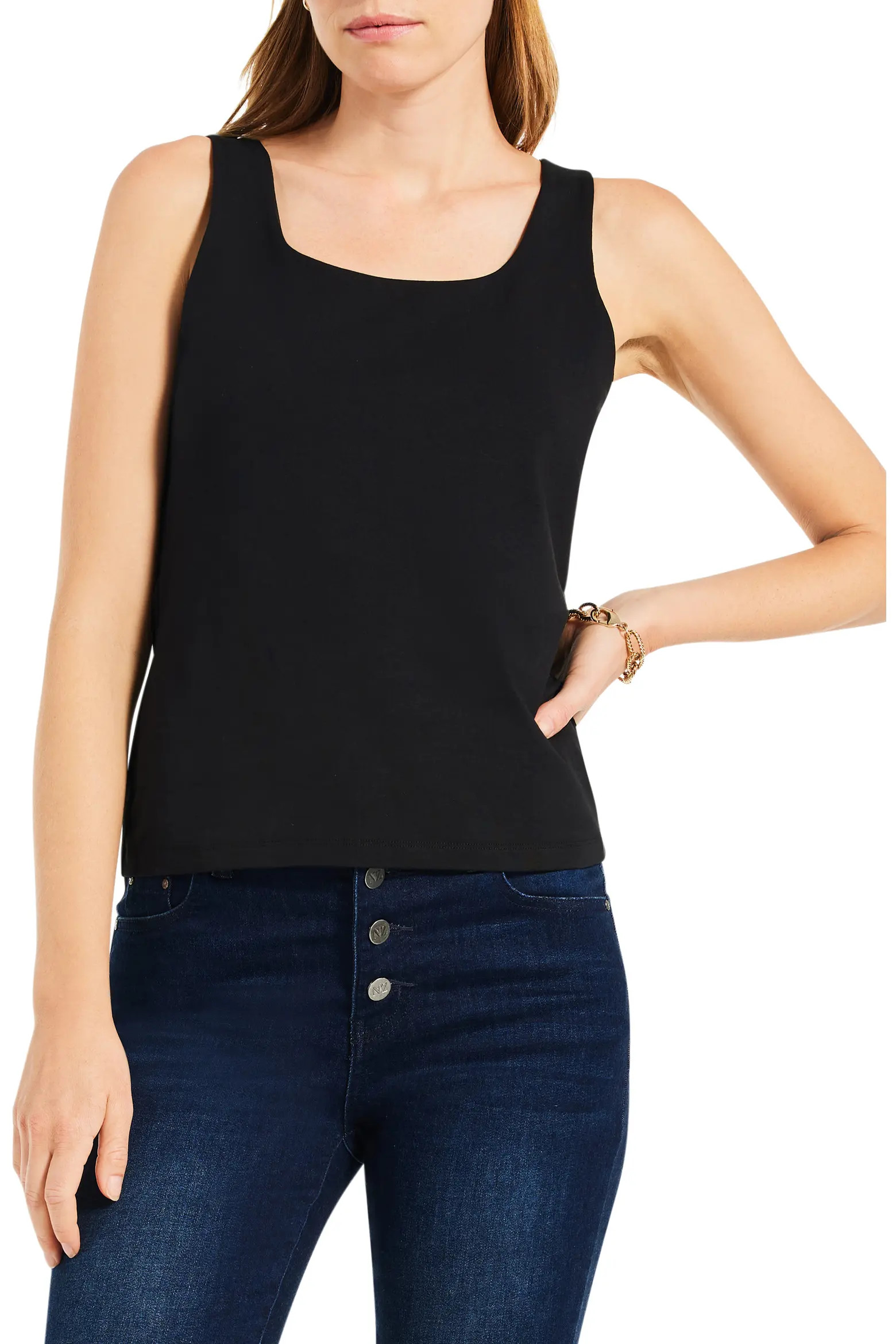 NIC+ZOE Stretch Cotton Shelf Bra Tank (Women) | Nordstrom | Nordstrom