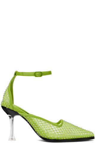 Green Crystal Heels | SSENSE