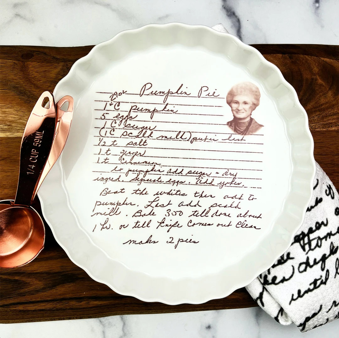 Handwritten Recipe Personalized Platter Dish Keepsake Handwriting Recipe Plate Recipe Card Transf... | Etsy (US)