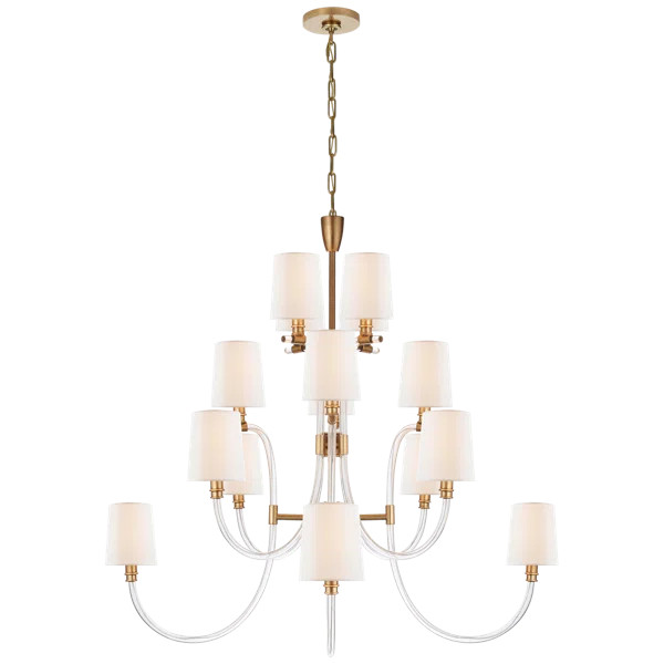 Clarice 16 - Light Glass Dimmable Classic / Traditional Chandelier | Wayfair North America