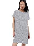 GAP Womens Relaxed Pocket T-Shirt Dress Black White Stripe XXL | Amazon (US)