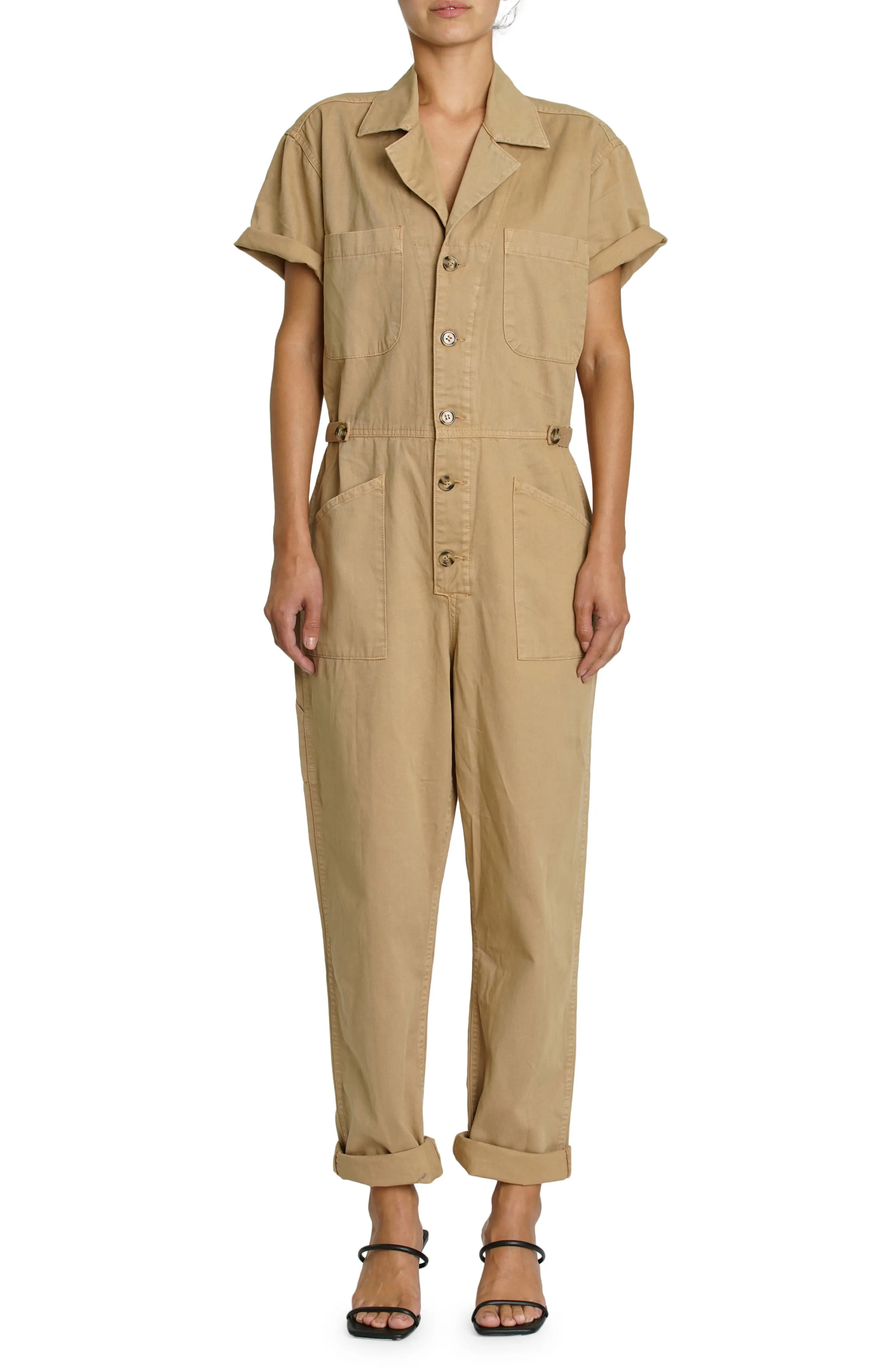 Pistola Grove Cotton Field Suit, Size X-Small in Khaki at Nordstrom | Nordstrom