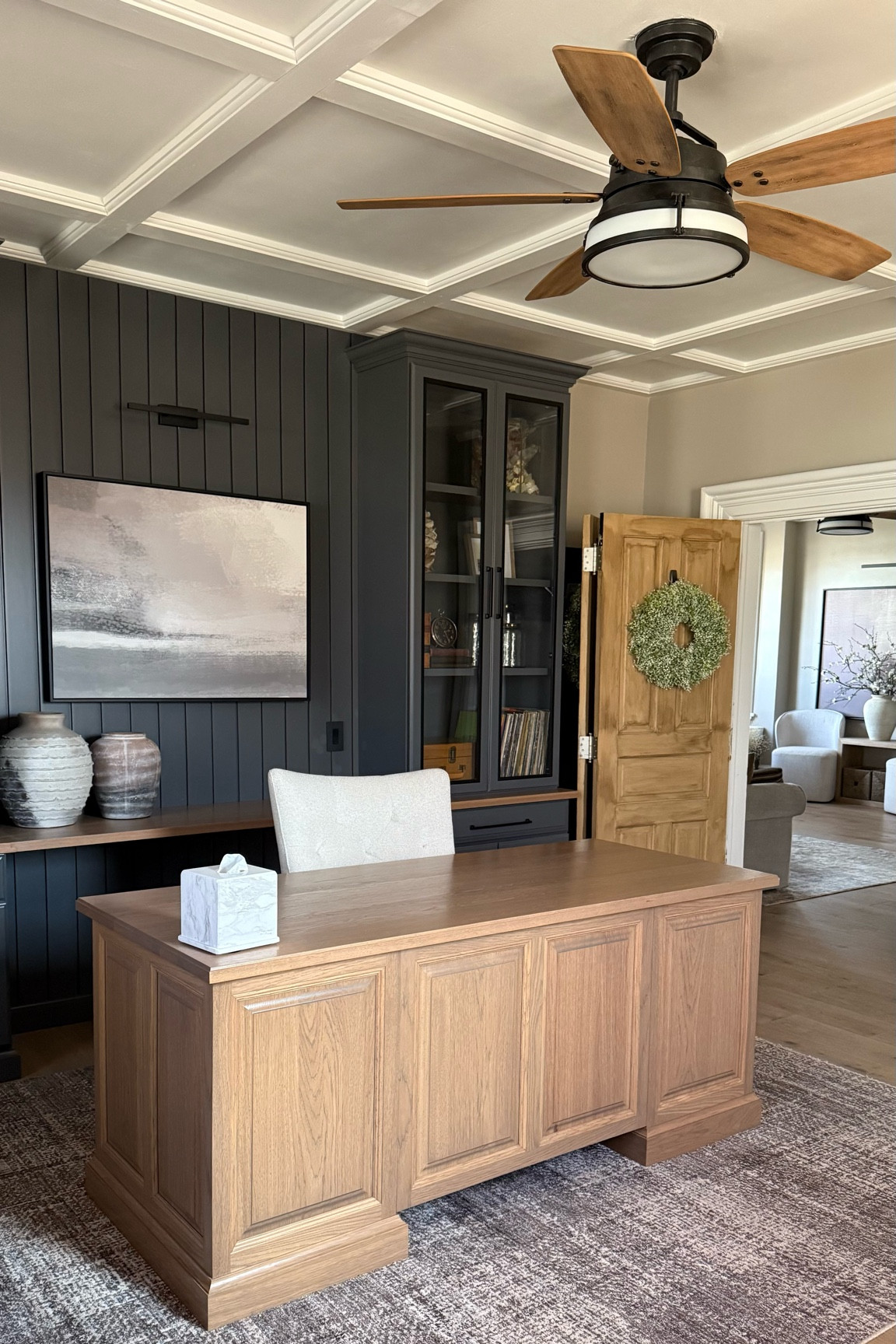 Like my style? 
Be sure to check out the Product Tab in my LTK Profile to find all of my Modern Farmhouse Home Office Recommendations!
While you’re there, you can use to search bar to search for things like: Decorative Objects, Home Office Furniture, Vases, Office Chairs, Office Desks, Office Bookshelves, Grandfather Clocks, Rugs, Ceiling Fans, etc.
Or you can search for more specific items such as: Executive Desks, Modern Ceiling Fans, Vintage Rugs, Plaid Rugs, Traditional Office Decor, Vintage Decor, etc.
While you’re there, be sure to check out more of my favorite Home Decor Accessories, which I’ve conveniently categorized in folders called ‘Product Sets’

Angela Rose x Loloi Ember Rug | Brown Curtains | Moody Office | Abstract Wall Art | Collection Prints | Picture Light | Woven Blinds | Bamboo Blinds | Window Blinds | Cordless Blinds | Vase with Flowers | Vase Greenery | Artisan Vases | Frasier Ceramic Vase | Terracotta Vase | Radcliffe Upholstered Swivel Desk Chair | Floor Clock


#LTKHome