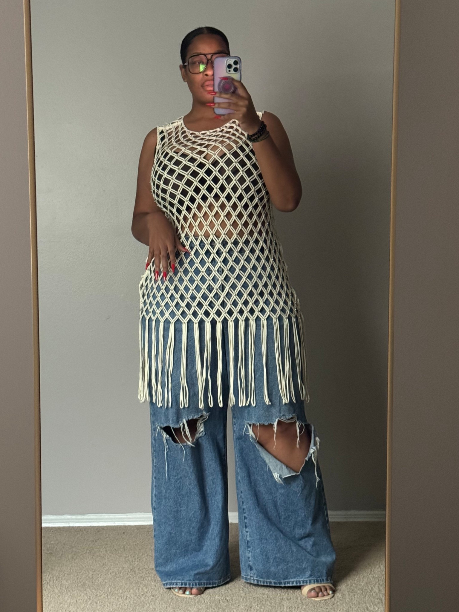 I love wearing dresses as tops. This top is my new favorite. I paired it with my go to wide leg jeans . This is a fit I will wear over and over again. XL top 18 bottom


#LTKFindsUnder50 #LTKPlusSize #LTKSummerEdit