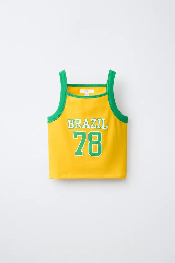 BRAZIL PRINT TOP | Zara US