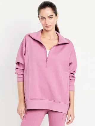 Dynamic Fleece Half-Zip Tunic Sweatshirt | Old Navy | Old Navy (US)