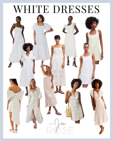Sharing some of my favorite white dresses for summer. Summer dresses. Outfit ideas for summer. 

#LTKFindsUnder100 #LTKStyleTip