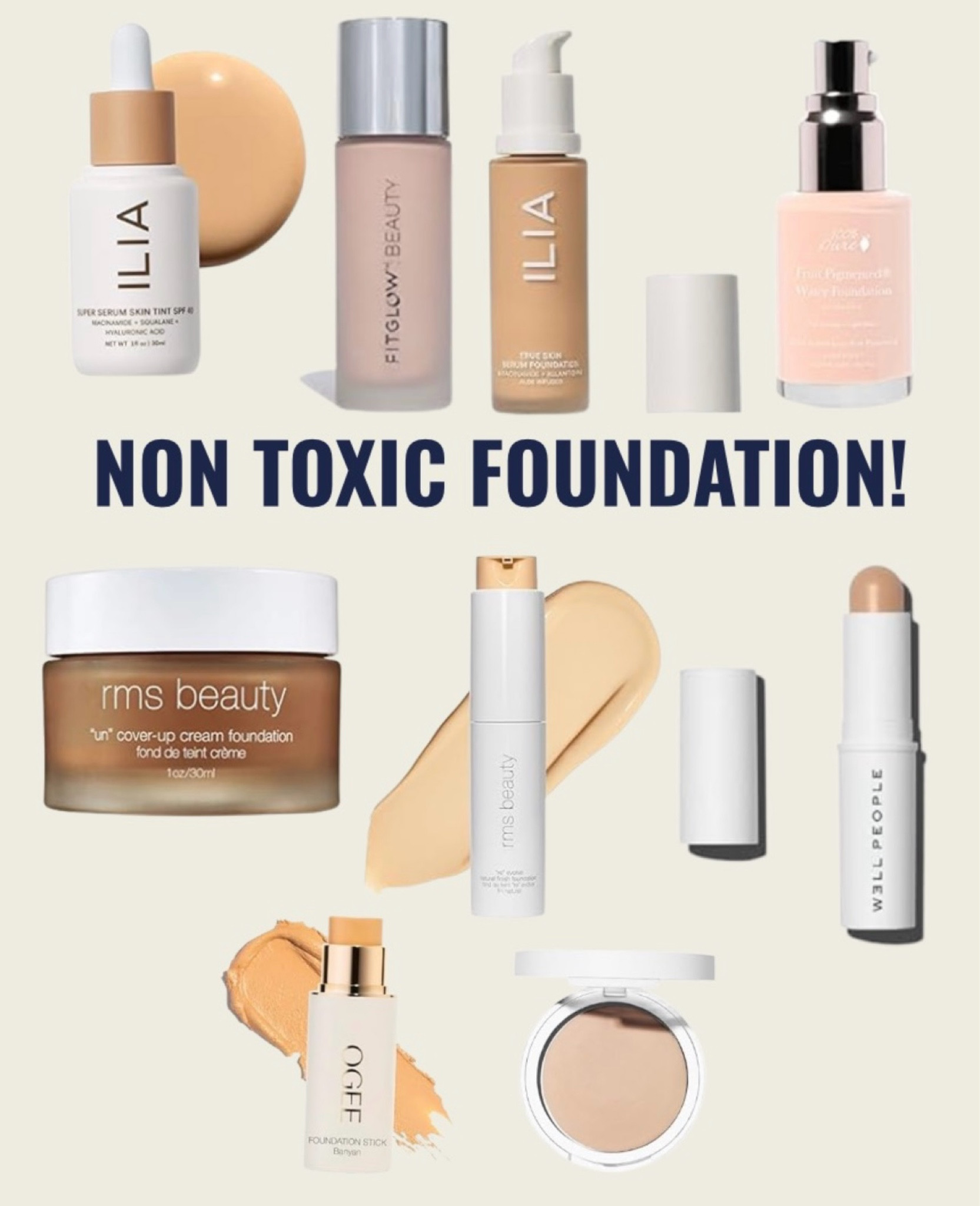 NON TOXIC foundations made with clean ingredients!! 

#LTKFindsUnder50 #LTKGiftGuide #LTKBeauty