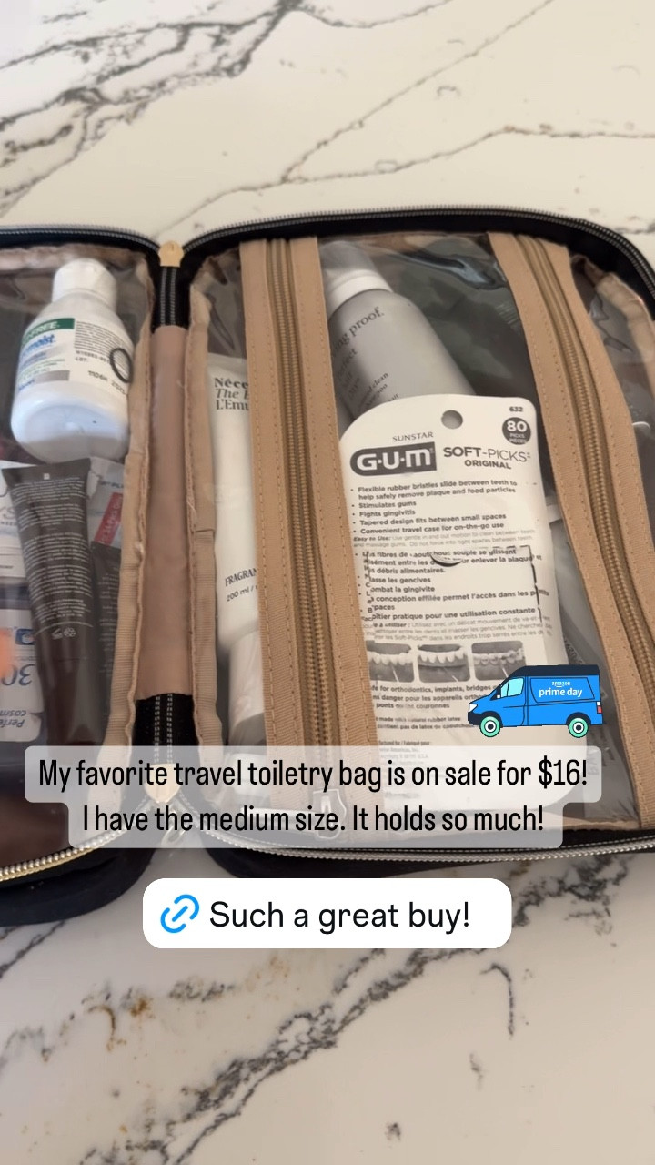 My favorite toiletry bag is on sale for $16 (I have the medium size). It holds a ton of stuff! 

#LTKSaleAlert #LTKTravel #LTKBeauty
