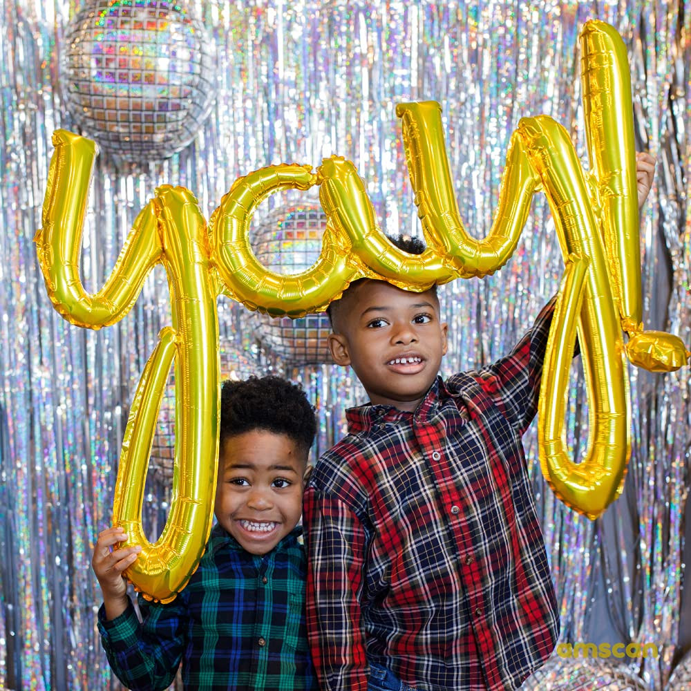 Anagram International Phrase Yay Party Balloon, 35", GOLD | Amazon (US)