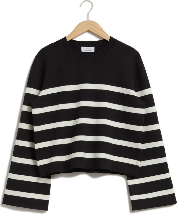 & Other Stories Stripe Crewneck Sweater | Nordstrom | Nordstrom