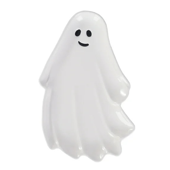 Way to Celebrate Halloween Ghost Figural Treat Tray - Walmart.com | Walmart (US)
