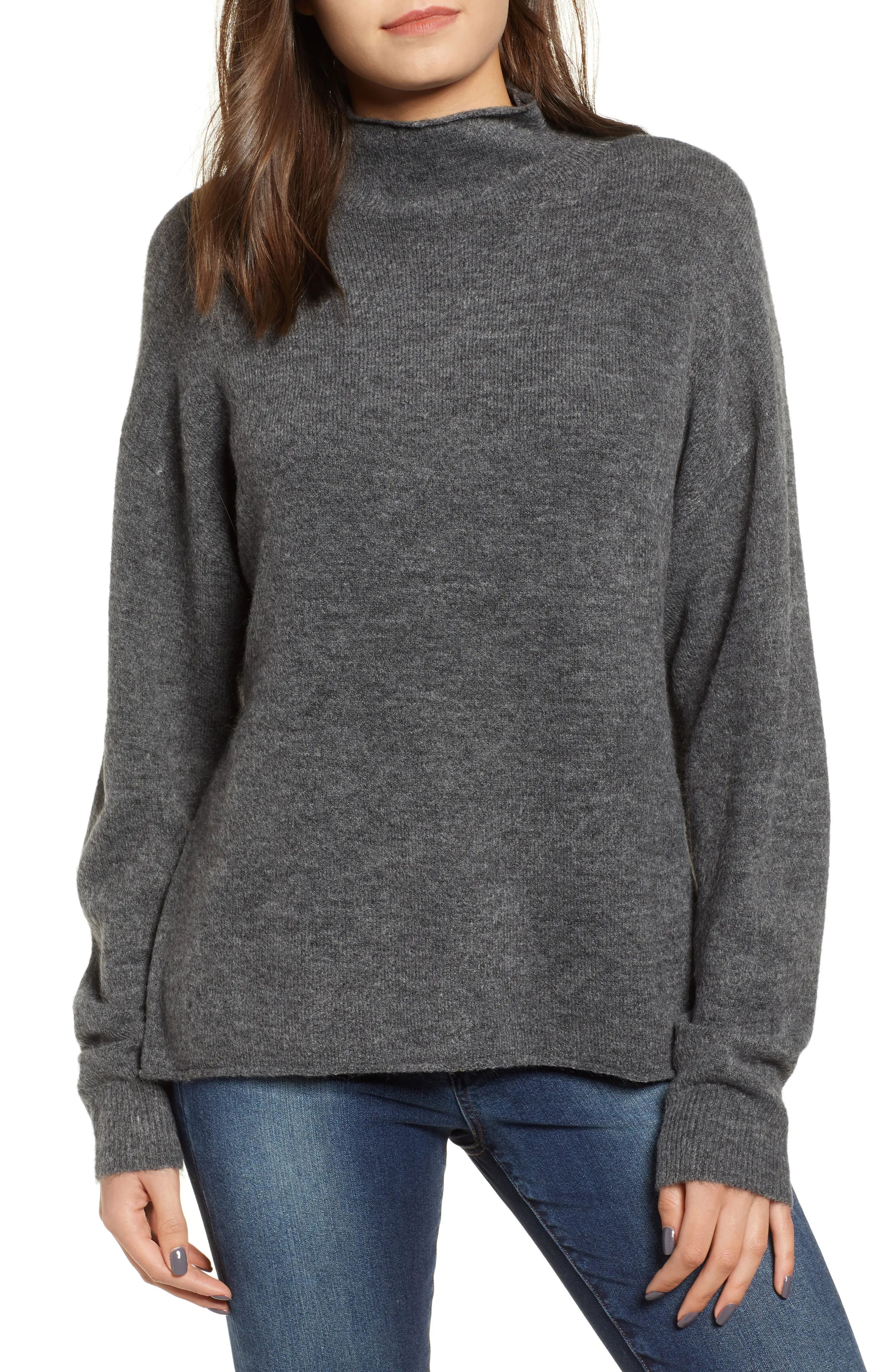 Leith Cozy Mock Neck Sweater (Regular & Plus Size) | Nordstrom