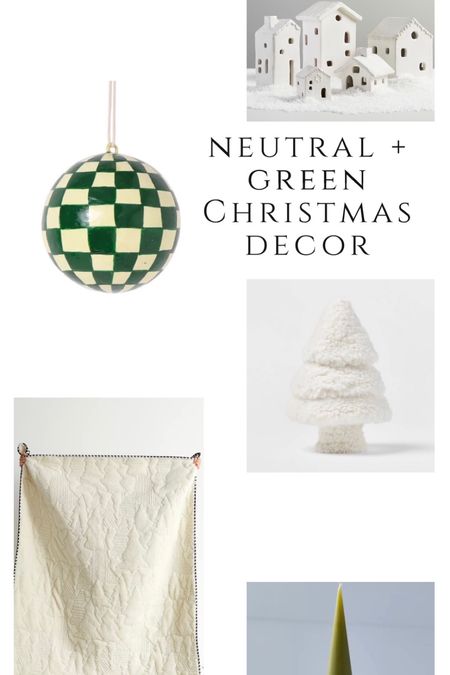 Neutral & natural decor elements for Christmas with a touch of green! 

#LTKhome #LTKSeasonal #LTKHoliday
