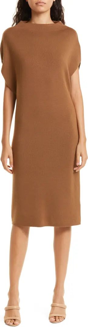 Club Monaco Ribbed Funnel Neck Wool Blend Sweater Dress | Nordstrom | Nordstrom