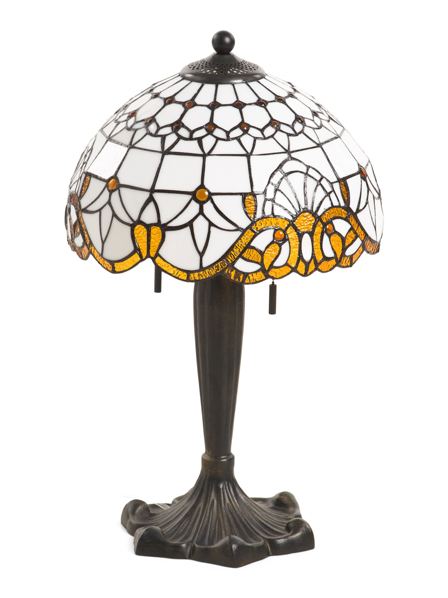 22in Glass And Metal Table Lamp | Furniture & Lighting | Marshalls | Marshalls