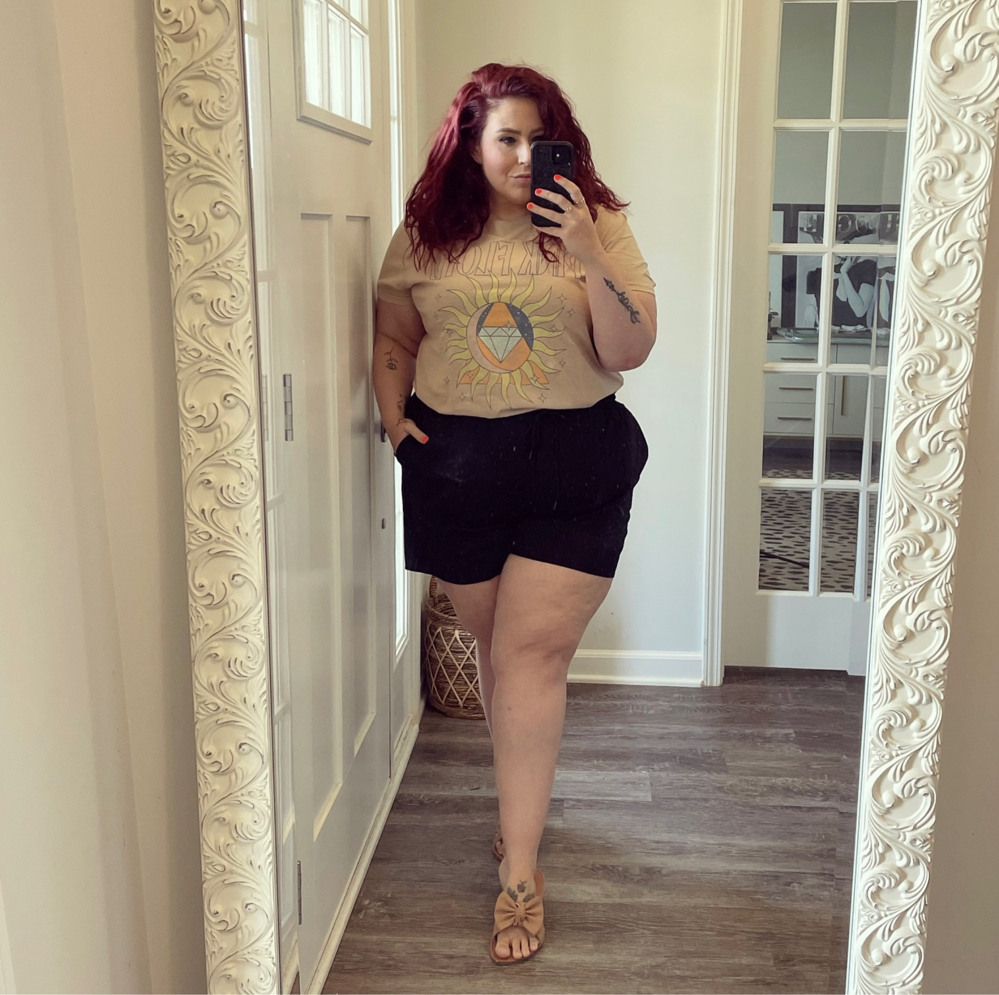 Wearing 3x in top and shorts 