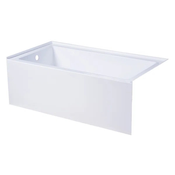 VTAP543022L Aqua Eden 54'' x 30'' Alcove Soaking Acrylic Bathtub | Wayfair North America