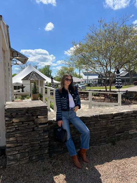 A little denim on denim outfit perfect for spring. #jeans #denimondenim #denimjacket #springoutfits #countryconcertoutfit 

#LTKFestival #LTKstyletip #LTKsalealert