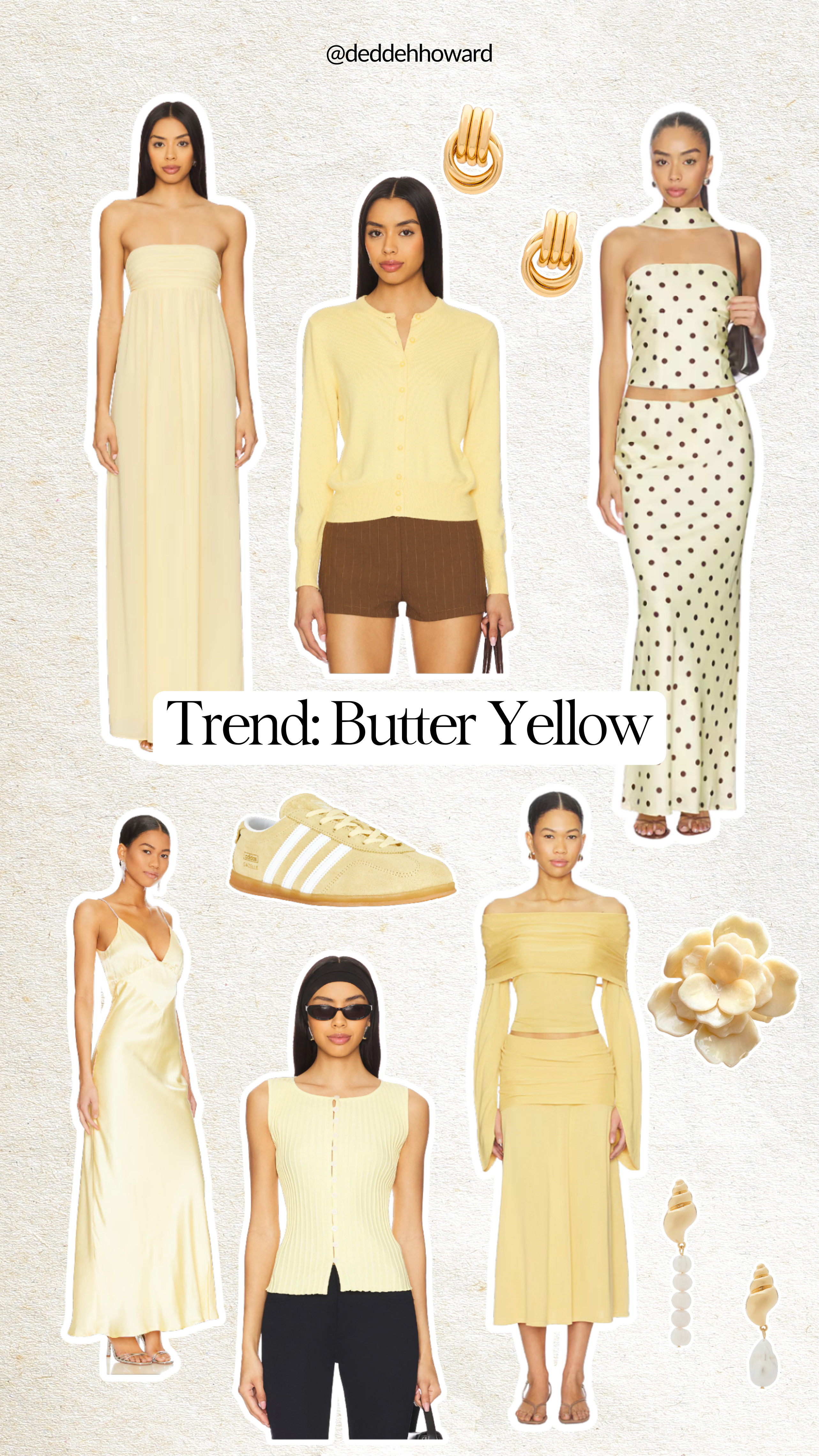  Loving butter yellow for spring! It’s such a nice pastel to add the your wardrobe and can be dressed up or dressed down. Loving these finds from @Revolve 

 


#LTKootd #LTKWedding #LTKSeasonal