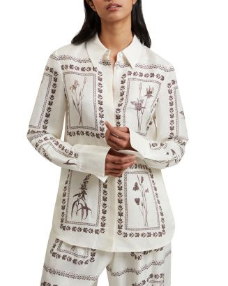 Simcoa Linen & Silk Longline Shirt | Bloomingdale's (US)