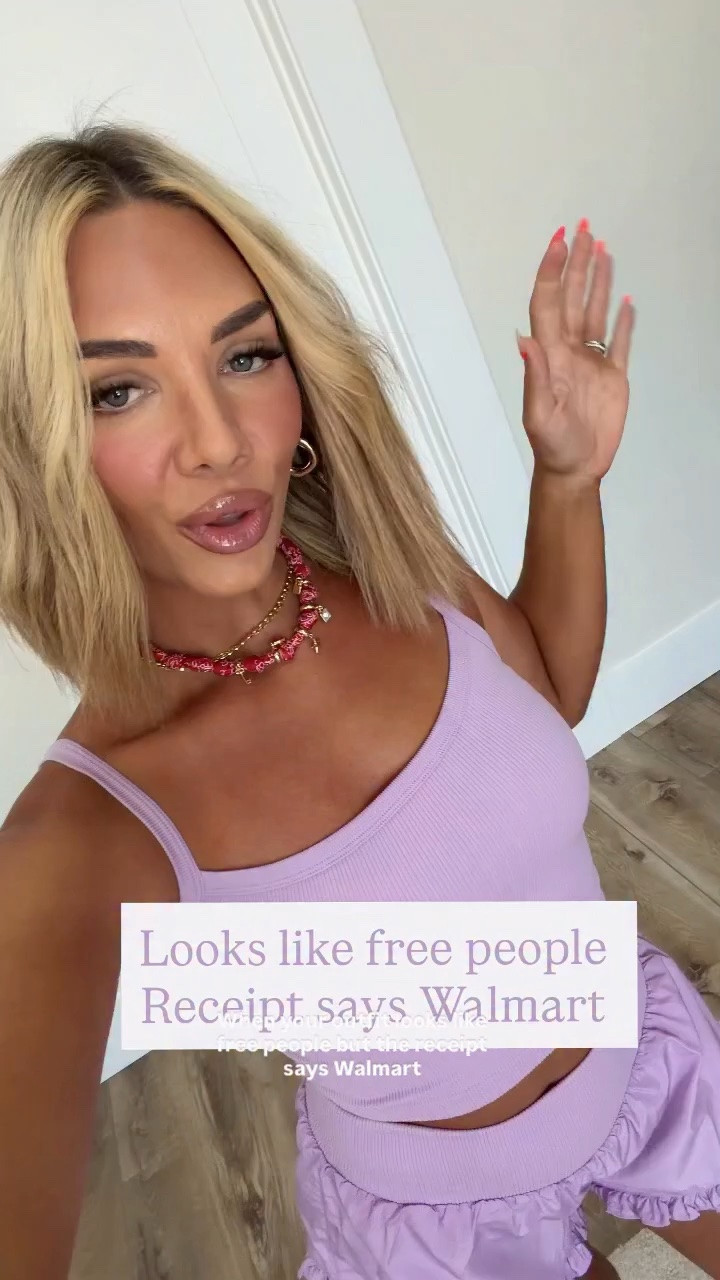 Type SHOP, for the link to these Walmart tank tops & shorts that look like free people #walmart