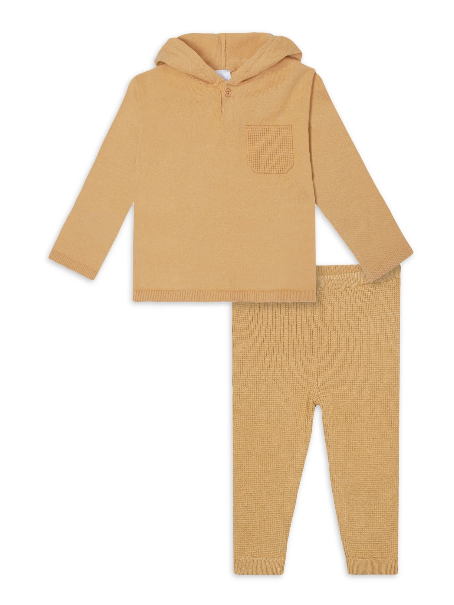 Modern Moments by Gerber Baby & Toddler Boy or Girl Gender Neutral Sweater Knit Hoodie & Pant, 2-... | Walmart (US)