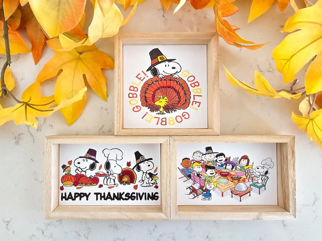 Snoopy Thanksgiving Peanuts Home Decor Peanuts Thanksgiving Decor Snoopy Thanksgiving Decor Snoop... | Etsy (US)