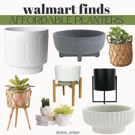 Affordable planters from Walmart! All under $35! 

Boho / planters / indoor plant / patio furniture / outdoor refresh / home decor / 



#LTKSeasonal #LTKsalealert #LTKhome