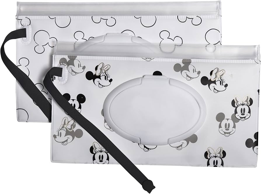 Disney Baby by J.L. Childress Reusable Wet Wipes Case Pouch - Refillable Baby Wipes Dispenser, Tr... | Amazon (US)