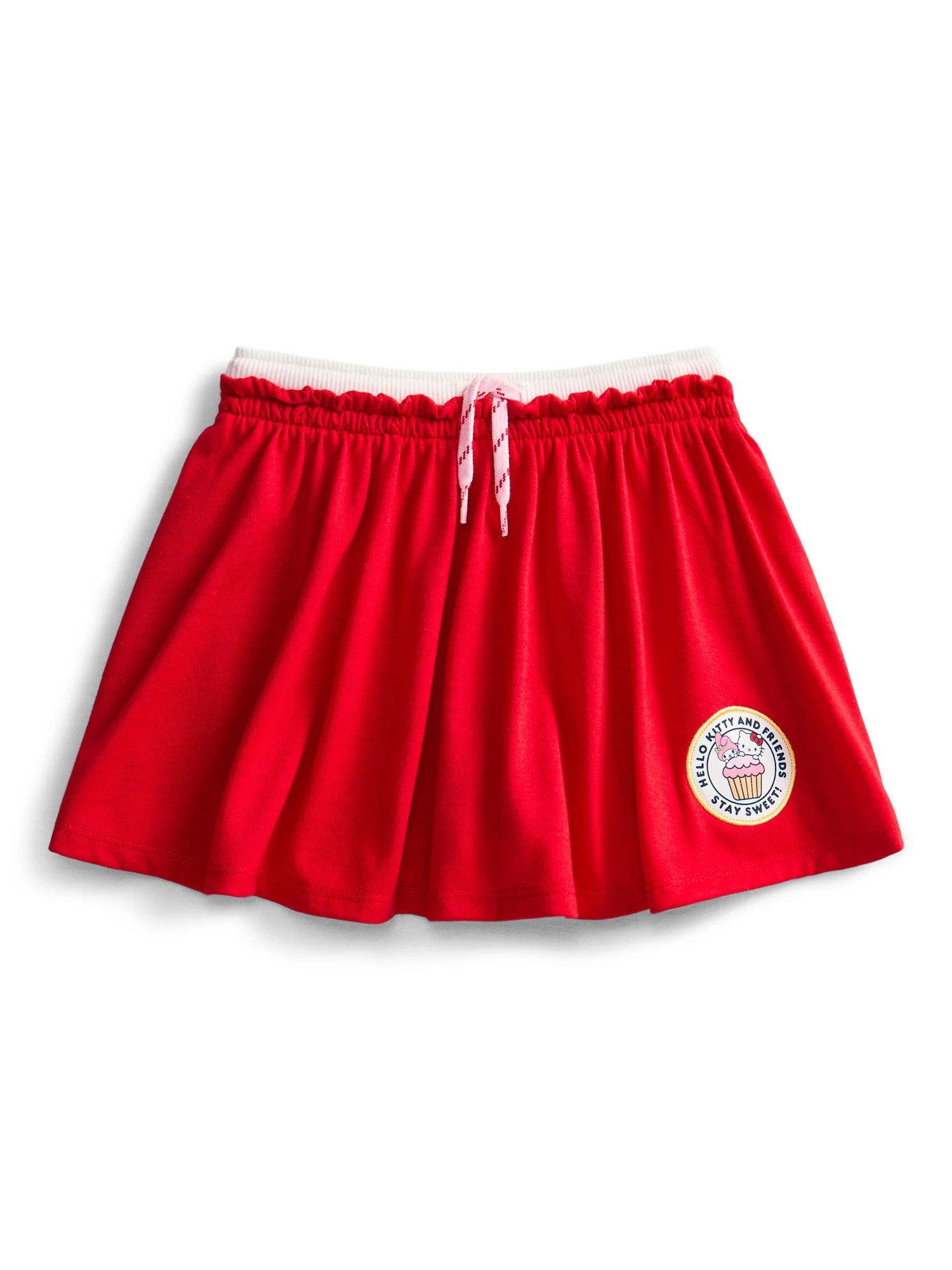 Wonder Nation x Hello Kitty Toddler Girls Double Waistband Skort, Sizes 12M-5T | Walmart (US)