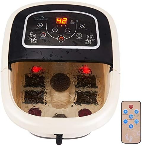 Giantex All in One Foot Spa Bath Massager w/Heat, Motorized Maize Roller Pedicure Spa, Heating& Surf | Amazon (US)
