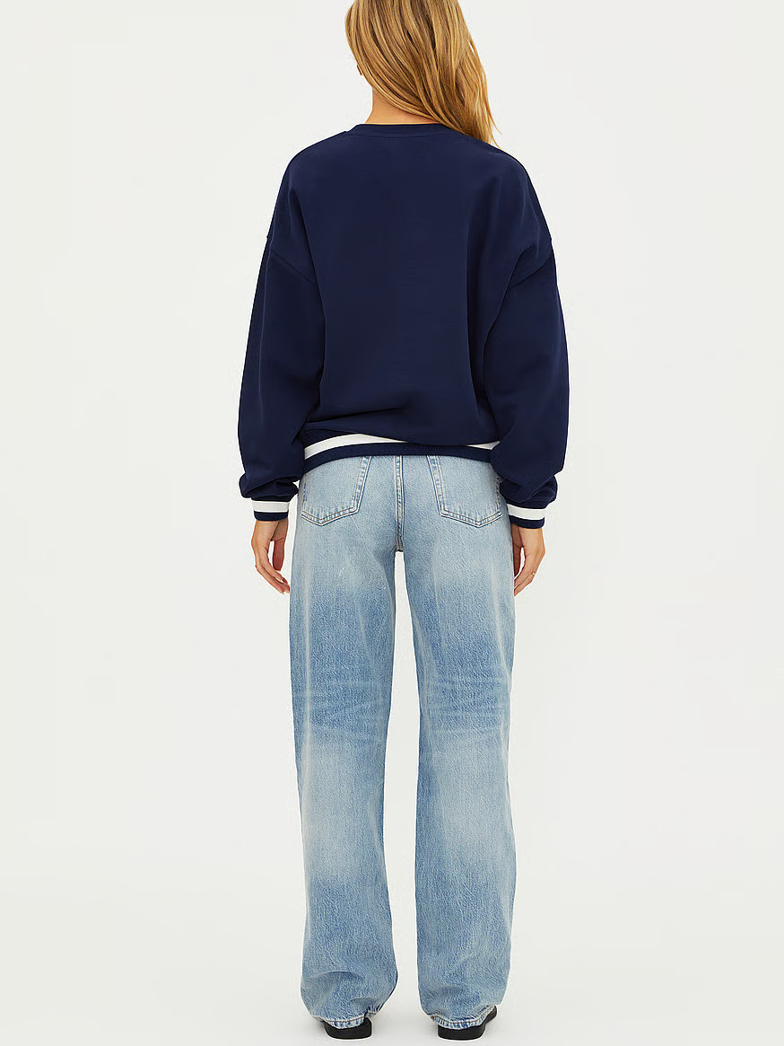 Buy Devyn Oversized Sweatshirt, Game Day Navy - Order Hoodies & Sweatshirts online - PINK US | Victoria's Secret (US / CA )