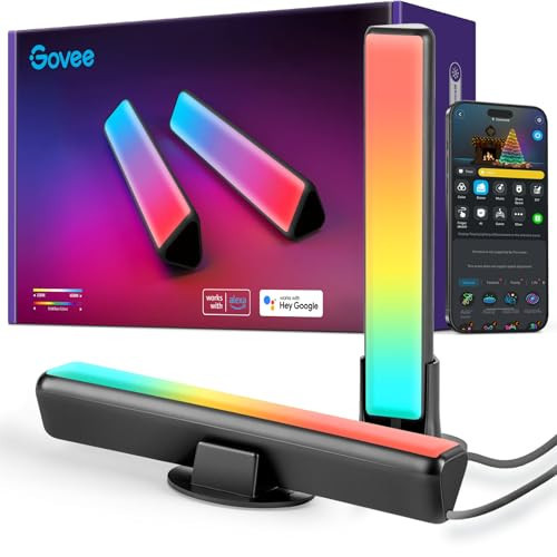 Govee Smart LED Light Bars, Work with Alexa and Google Assistant, RGBICWW WiFi TV Backlights with Scene and Music Modes for Gaming, Pictures, PC, Room Decoration | Amazon (US)