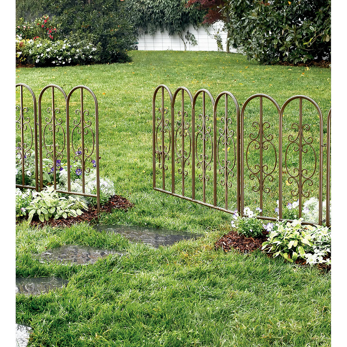 Iron Garden Fencing 4-Piece Set | Plow & Hearth | Plow & Hearth