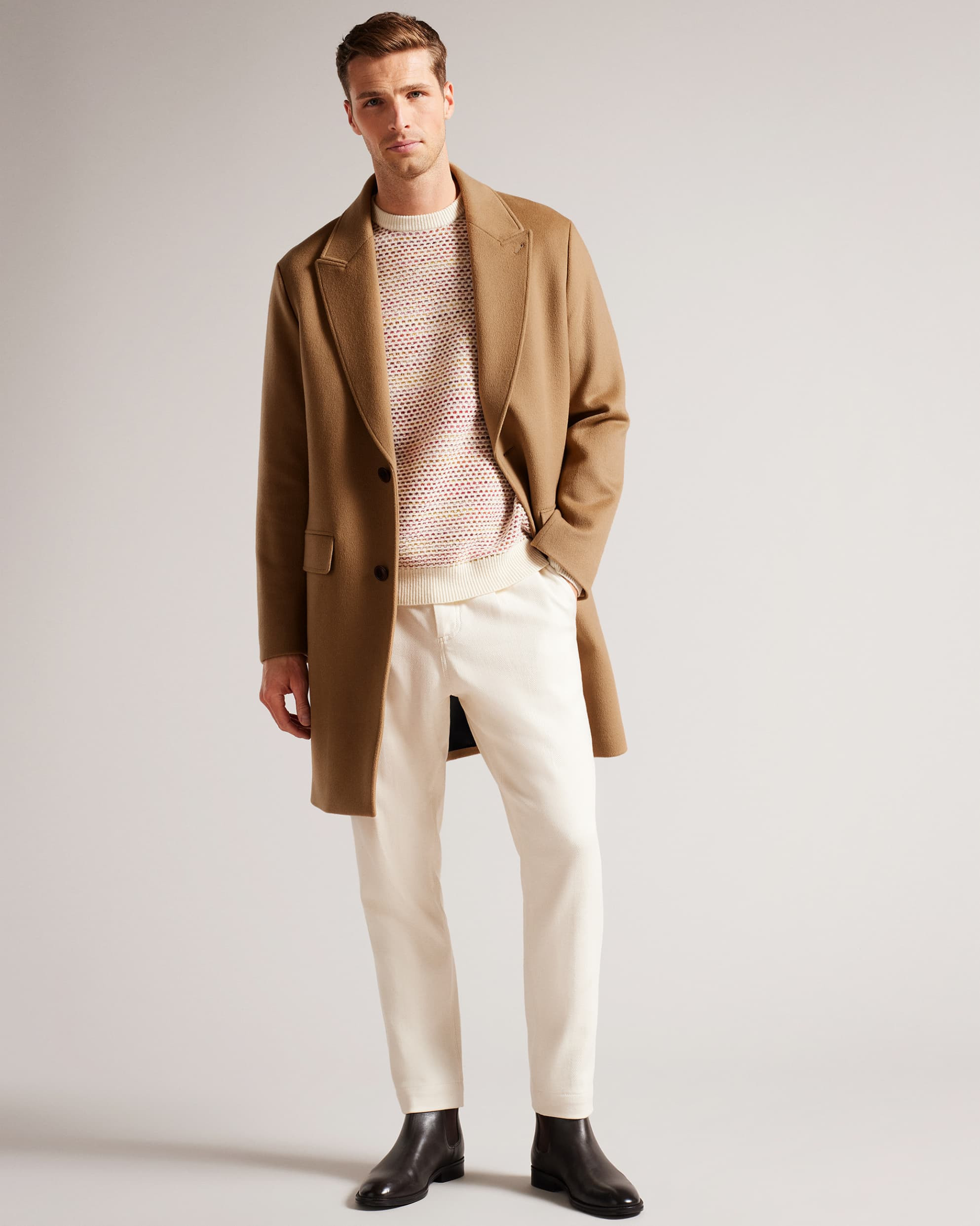 Pure Wool Single Breasted Overcoat | Ted Baker (US)