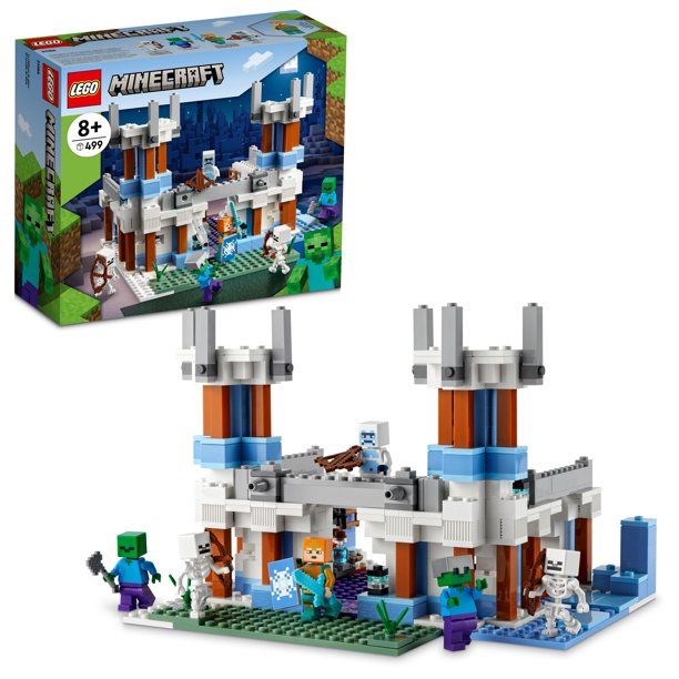 LEGO Minecraft The Ice Castle Toy with Zombie and Skeleton Mobs Figures, 21186 Birthday Gift Idea... | Walmart (US)