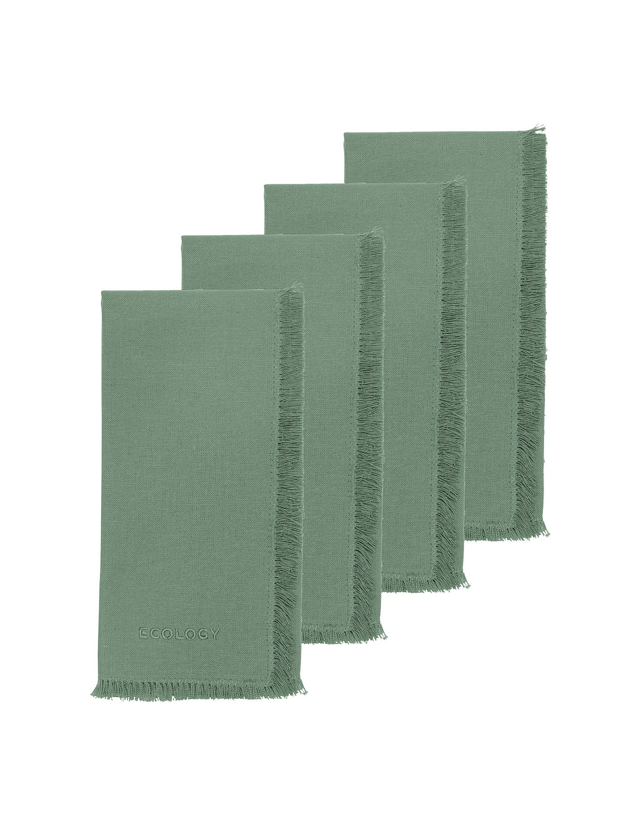 Fray Set of 4 Napkins 45x45cm Midday | David Jones (Australia & New Zealand)