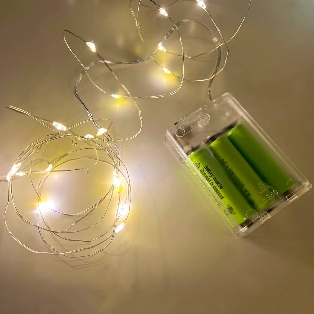 styleonme Fairy Lights Led 1 Pack, Mini Copper Wire Fairy Lights, Battery Required, Light up The ... | Amazon (US)
