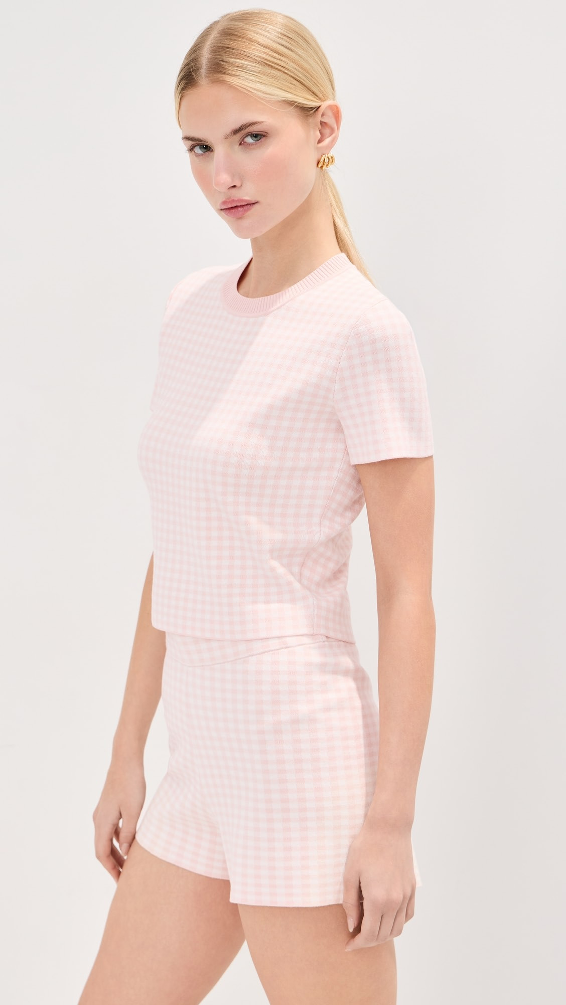 Gingham Knit Tee | Shopbop