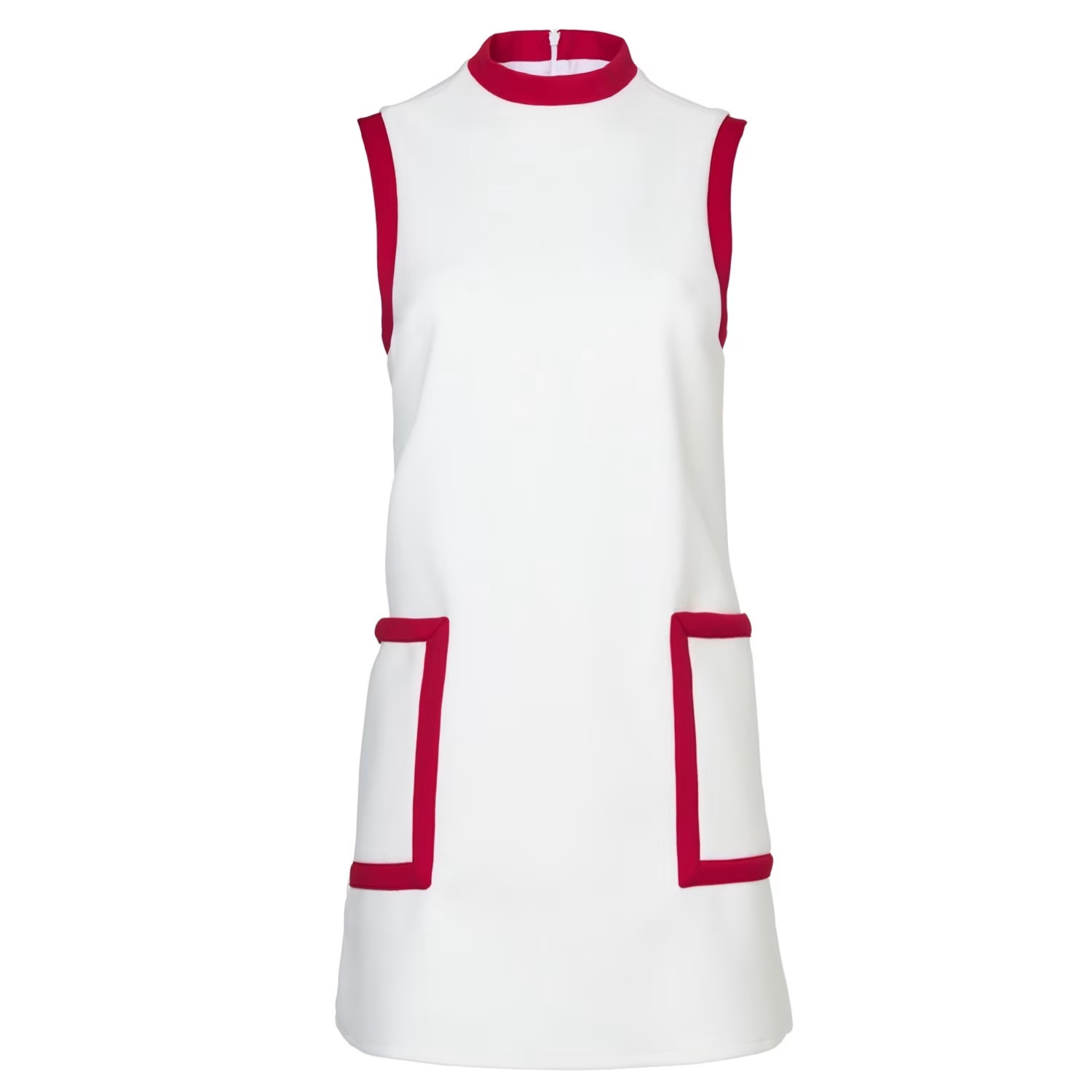 Chelsea Mini In Ivory With Red Piping | Wolf & Badger