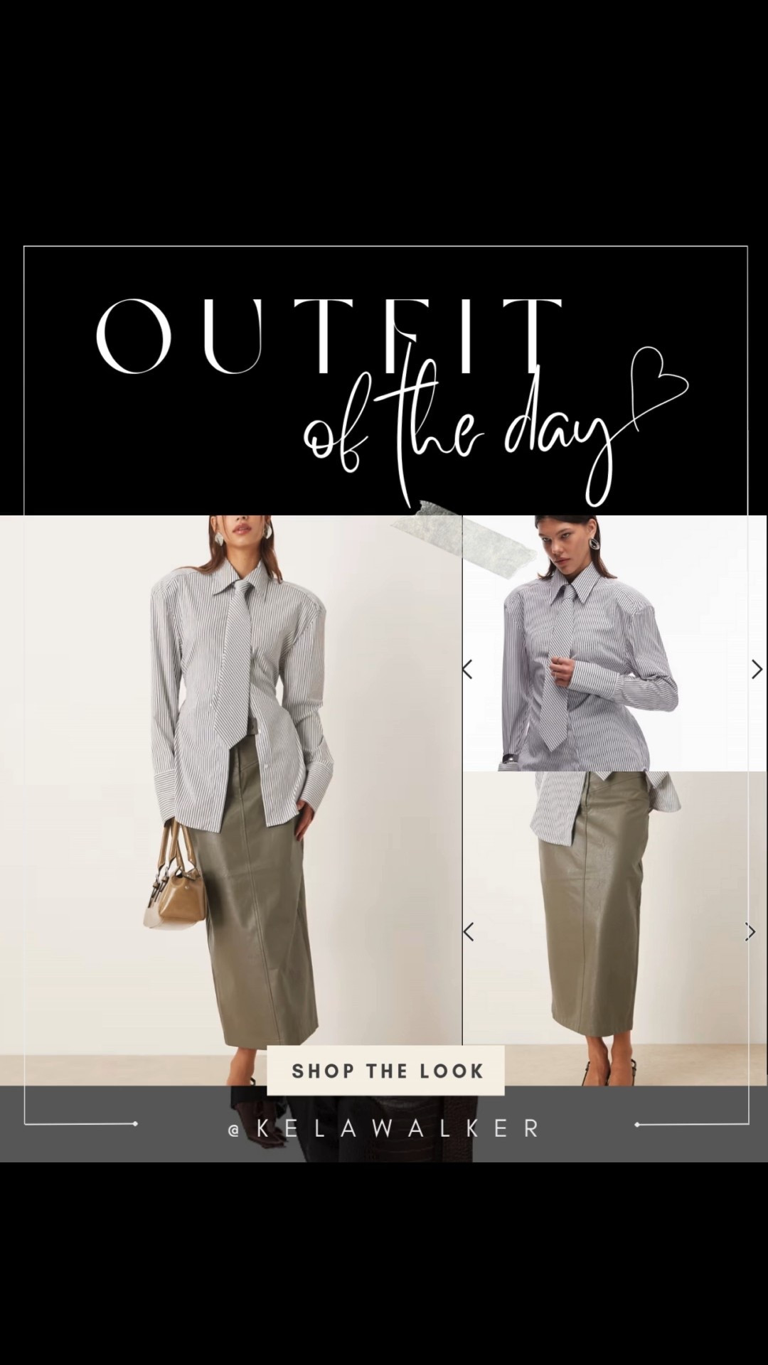 Tell HR I said hi.
A structured shirt and leather skirt combo that feels boardroom-ready but fashion-forward. It’s giving confidence without the corporate, edge without trying too hard. Effortless, cool, and a little unexpected — exactly how I like it.

Style tip:
Pair sharp tailoring with softer textures (like leather or satin) to keep “officecore” from feeling too literal.

#LTKStyleTip #LTKFindsUnder50 #LTKWorkwear