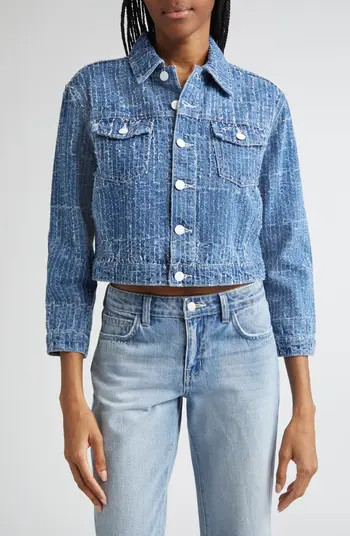L'AGENCE Koda Crop Denim Jacket | Nordstromrack | Nordstrom Rack