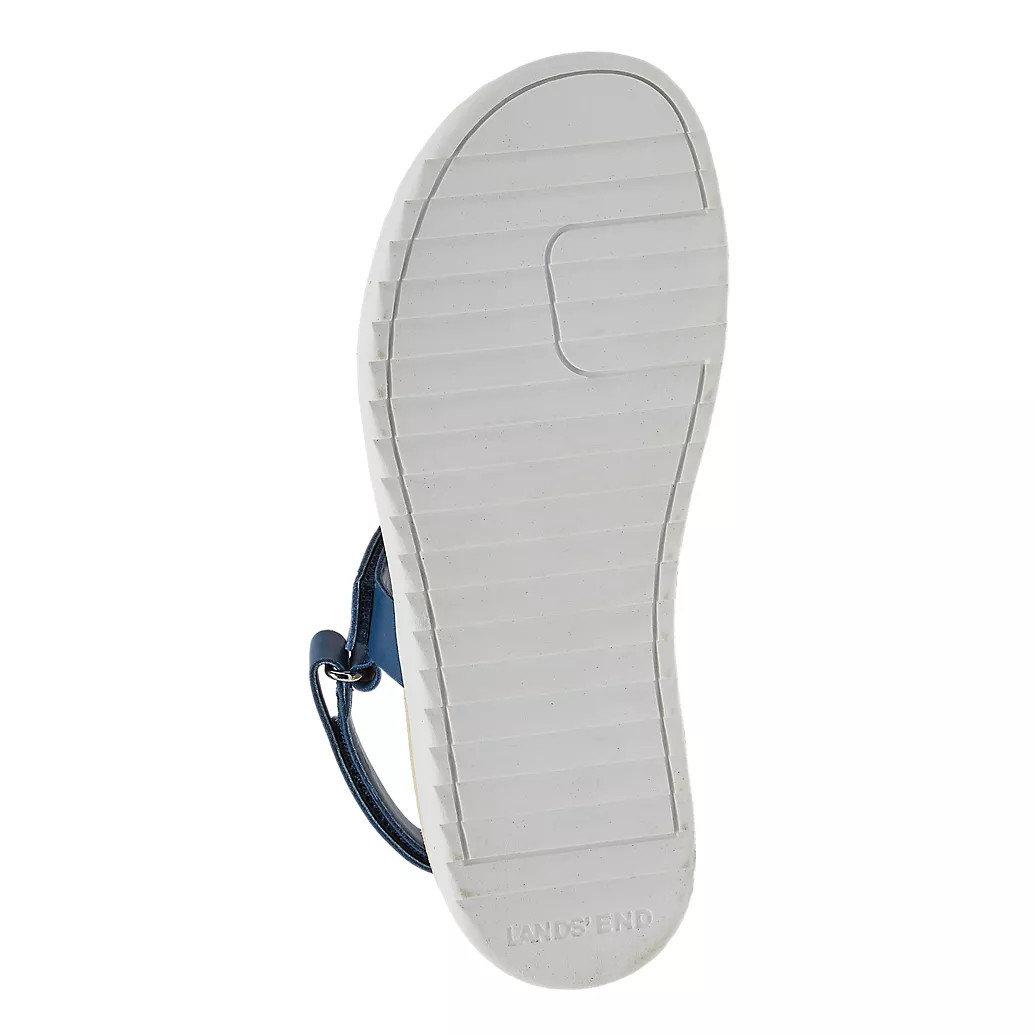 Women's Comfort Adjustable Leather Sandals | Lands' End (US)