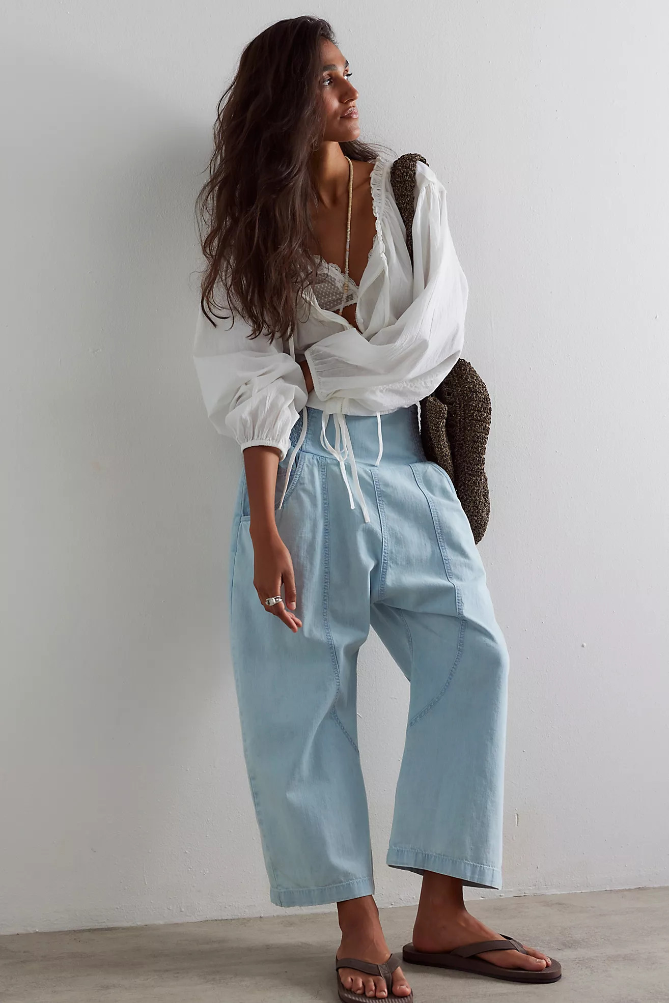 We The Free Lunan Crop Harem Jeans | Free People (Global - UK&FR Excluded)