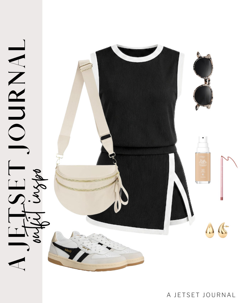 This black sporty outfit from EVALESS goes well with Gola Hawk sneakers and a Pure Colour crossbody bag. These trendy PAVOI teardrop earrings are perfect for this fit, too! You can also add this bestseller, tarte Maracuja Juicy Lip Liner, to your makeup routine. 

#LTKSeasonal #LTKSaleAlert #LTKTravel
 

 