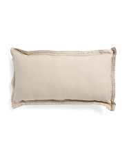 14x26 Linen Matador Knot Embellishment Pillow | TJ Maxx